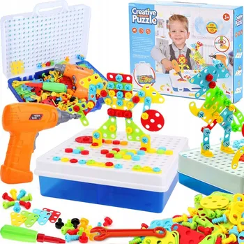 ostatní stavebnice Stavebnice M-Imp 218 dílků s příslušenstvím