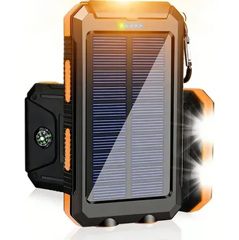 Powerbanka SOLÁRNÍ POWERBANKA 26800MAH LED SVÍTILNA BEZDRÁTOVÉ NABÍJENÍ