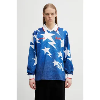 Pánské oblečení Tričko s dlouhým rukávem adidas Originals x BAPE, XXL, modrá, 55X