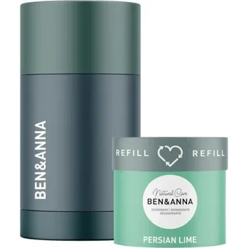 REFILL sada: Deodorant na bázi sody PERSIAN LIME + pouzdro BEN&ANNA