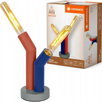 Lampička LEDVANCE DECOR Stolní lampa Straw z vícebarevného kovu, 2-plamenná, s E