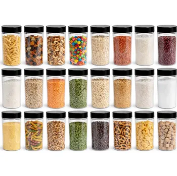 Dóza na potraviny Nádoba na potraviny 150 Ml sklenice plastová kuchyňská 0,15 l sada 24 ks