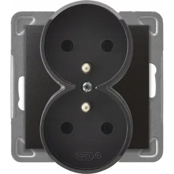 Elektrická zásuvka Elektrická Zásuvka Ospel , šedá