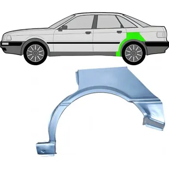 Blatník karosérie Lem zadního blatníku na Audi 80 B3 1986-1991 / Pravá