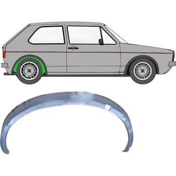 Blatník karosérie Vnitřní oprava zadního blatníku / Pravá VW Golf I 74-85