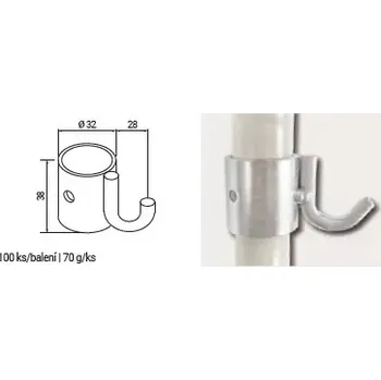 Dílenský regál Závěs U