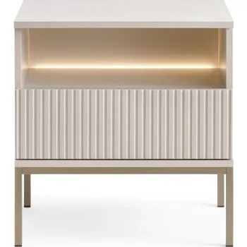 Noční stolek Piaski Noční stolek Sento S 54 s LED osvětlením provedení - vyber: kašmír + dub wotan