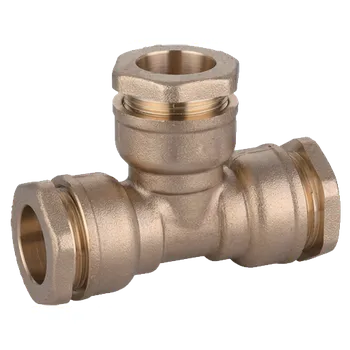 Fitinka Steno svěrný t-kus 32x32x32 BT mosaz