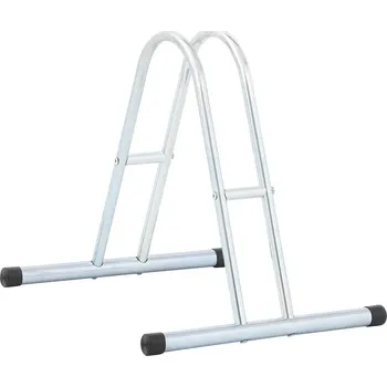 stojan na kolo vidaXL Stojan na kola pro 1 kolo podlahový pozinkovaná ocel [4005564] Barva: Stříbrná