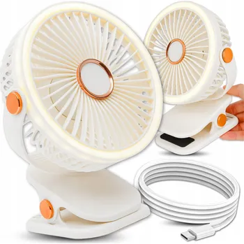 Domácí ventilátor Stolní ventilátor Alogy Bezdrátový přenosný ventilátor bílý