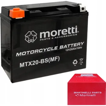 Motobaterie 12V 20Ah MTX20-BS GELOVÁ Akumulátor MORETTI