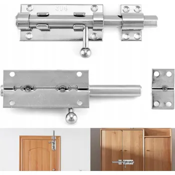 Závora dveřní, řetízková závora na dveře, čep z nerezové oceli