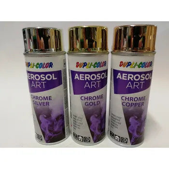 Barva ve spreji Motip Dupli s.r.o. Sprej Motip chrom efekt 400ml Barva: chrom zlatý