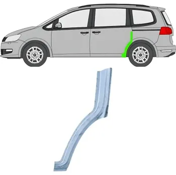 Blatník karosérie Opravný plech zadního blatníku - přední část / Levá VW Sharan 2010+