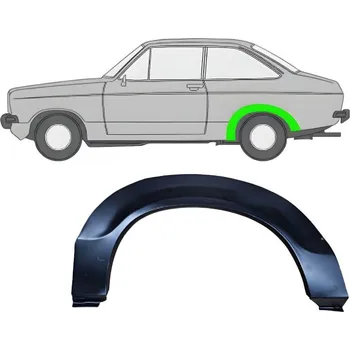 Blatník karosérie Lem zadního blatníku na Ford Escort 1974-1980 / Levá