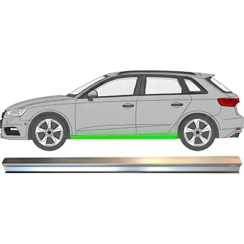 Prah karosérie Opravný plech spodní části prahu na Audi A3 8V 2012-2020 / Pravá