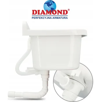 Obraz Dřez Diamond polypropylen bílý