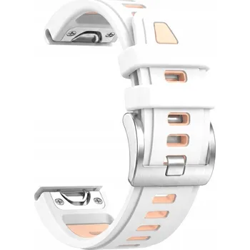 Řemínek na hodinky Řemínek Best Accessories pro Garmin 20mm bílý