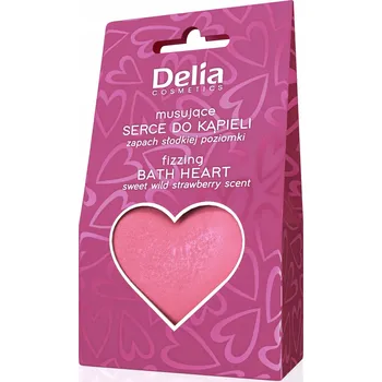 Koupelová kosmetika DELIA Novinka! Voňavá koule do koupele jahodové srdíčko, 100 g
