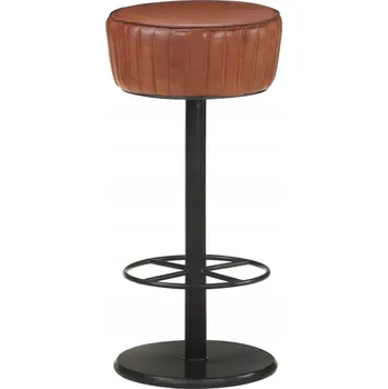 Barová židle Barová Židle VidaXL , odstíny hnědé, 76 cm, přírodní kůže