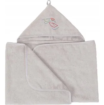 MATEX Dětská osuška s kapucí MAXI JUNIOR 140x70 cm šedá