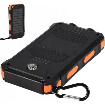 Powerbanka SOLÁRNÍ NABÍJEČKA 26800MAH 55W RYCHLÉ NABÍJENÍ 2 LED SVĚTLA