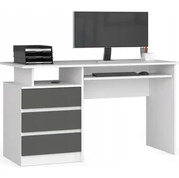 Psací stůl Obdélníkový psací stůl Akord 135 x 60 x 77 cm grafit