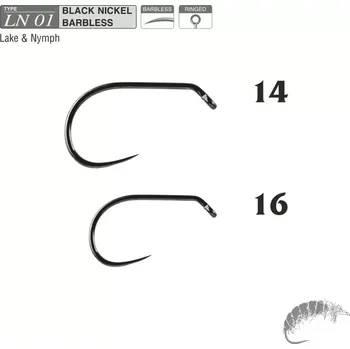 Rybářský háček Muškařské háčky Traper Hikara LN01 vel. 14