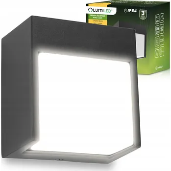 Venkovní osvětlení Zahradní nástěnné svítidlo Lumiled černé s integrovaným LED zdrojem 12 W