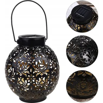 Venkovní osvětlení LED LAMPION ZÁVĚSNÝ KAGANEC DO ZAHRADY SOLÁRNÍ ZAHRADNÍ LUCERNA DEKORACE