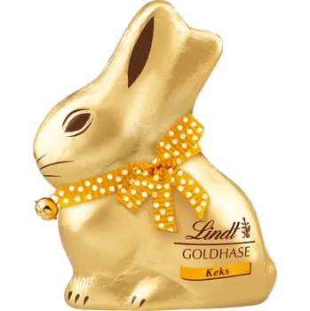 Čokoláda Lindt Zlatý Zajíček mléčná čokoláda se sušenkami 100g