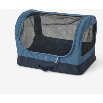 přepravka pro zvíře CAPERLAN Skládací přepravní box pro 1 psa S MODRÁ|ŠEDÁ