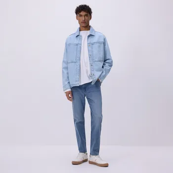 Reserved - Džíny carrot slim se sepraným efektem - modrá - YW482-55J - YW482-55J-36