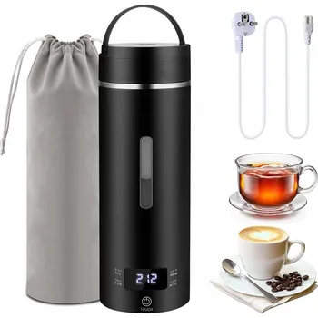 Rychlovarná konvice CESTOVNÍ KONVICE PŘENOSNÁ, TERMOSKA, ELEKTRICKÁ KONVICE 0,5L Ocel 316