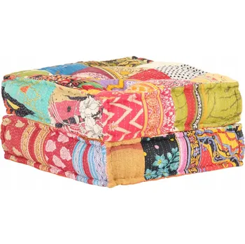 Taburet VidaXL Čalouněný Taburet vícebarevný