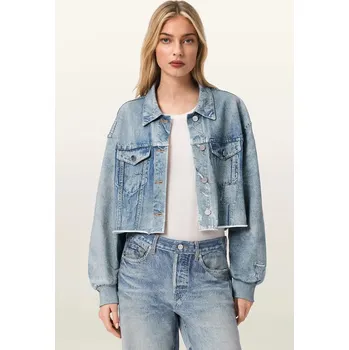 Dámská casual bunda Džínová bunda AllSaints ANDERS W110PE modrá 57X, vel. 42