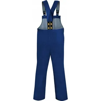 montérky Pracovní kalhoty s laclem modré pánské pohodlné Plavitex PROS velikost 54