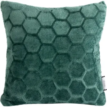 Povlak na polštářek Dekorační povlak na polštář ZOE2 v zelené barvě, 40 x 40 cm, zip