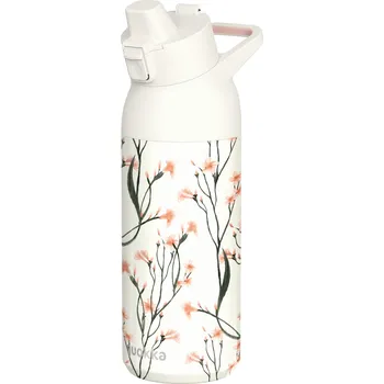 Láhev Nerezová sportovní láhev s pítkem Tide, 700ml, Quokka, wild flowers
