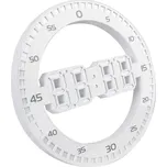 Verk 27451 LED digitální nástěnné hodiny 3D, bílé