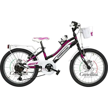 Dětské kolo CANELLINI Dívčí kolo MTB Canellini LINCY 20" 20" RŮŽOVÁ|ČERNÁ 2025