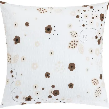 Povlak na polštářek Povláček krepový Hnědá 80/305 - 40x40 cm