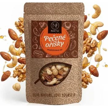 NATU - Pečené oříšky s medem a solí 200g