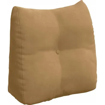 Polštář Polštář na záda Hnědá 45 x 24 x 50 cm samet