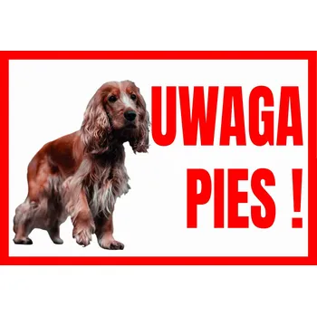 Tup-1 Výstražná tabulka Pozor pes - španěl