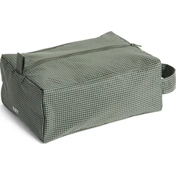 Hay, Kosmetická taštička Grid Wash S, tmavě zelená - Formadore