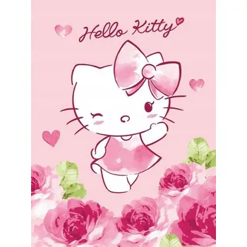 Dětská deka Dětská deka Detexpol 75 x 100 cm, barevná, Hello Kitty