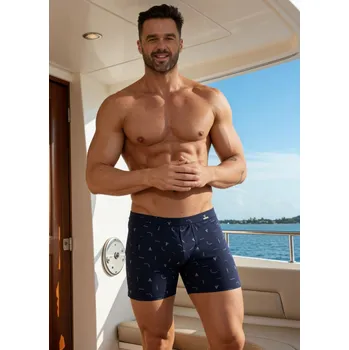 Boxerky Boxerky Cornette Prime 904/137 S-2XL tmavě modrá M