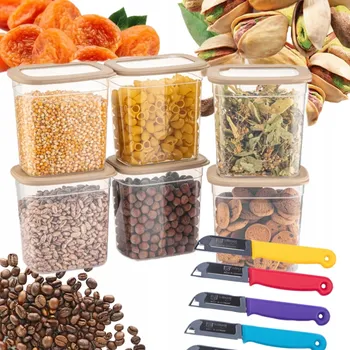 Dóza na potraviny Kuchyňské dózy na potraviny CRALEX Tosca sada 6 dóz 2 l antracit