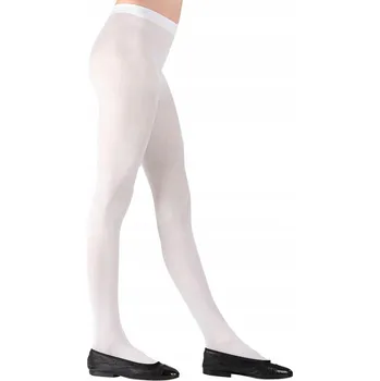 Dětská móda PUNČOCHÁČE BÍLÉ HLADKÉ DĚTSKÉ DÍVČÍ 4-6